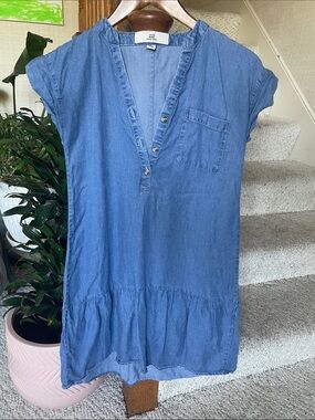 Thread & Supply Light Blue Chambray Country Dress